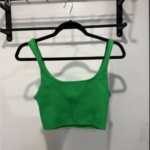 New Wilfred Ribbed Crop Tank Top